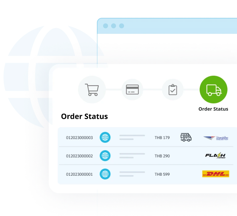 Introducing the shipping feature for online stores that build E-commerce websites, providing comprehensive shipping options on the website builder MakeWebEasy.